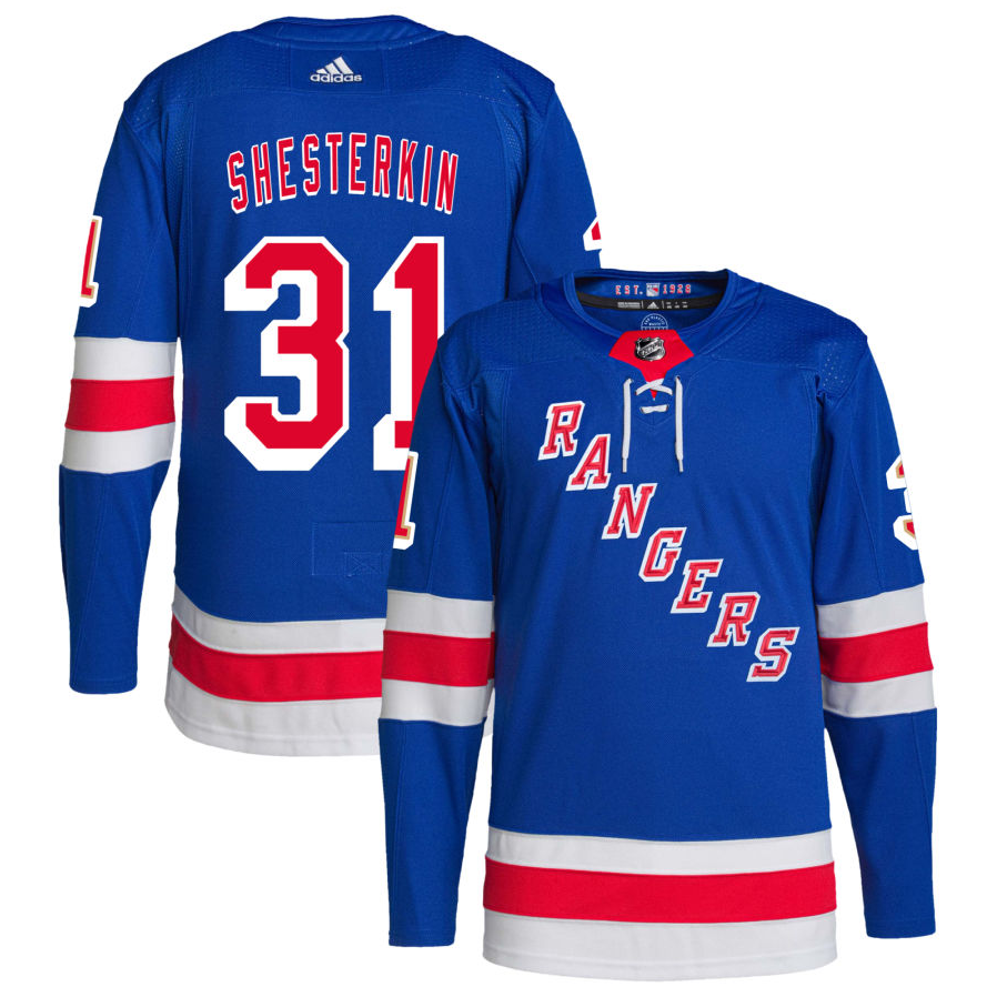 Igor Shesterkin New York Rangers adidas Home Authentic Player Jersey - Blue ***