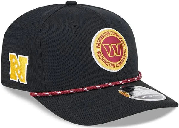 Washington Commanders New Era 2024 Sideline 9SEVENTY Stretch-Snap Hat - Black
