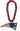 New England Patriots Oversized Superfan Chain Necklace - Red Chain