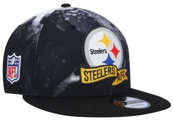 Pittsburgh Steelers New Era 2022 Sideline 9FIFTY Ink Dye Snapback Hat
