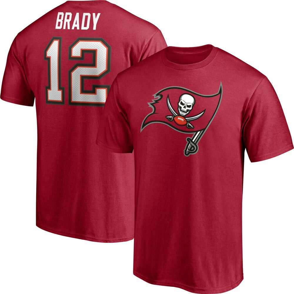TAMPA BAY BUCCANEERS TOM BRADY Icon Name & Number T-Shirt