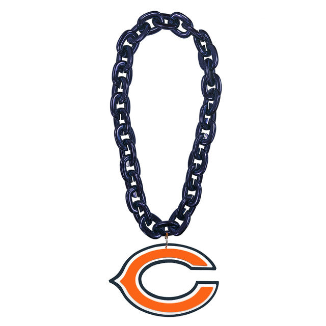 Chicago Bears Oversized Fan Chain Necklace - Navy Chain