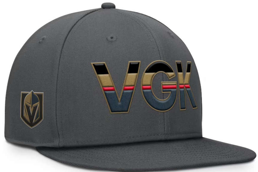 Vegas Golden Knights Fanatics Gray Authentic Pro Rink Snapback Hat ***