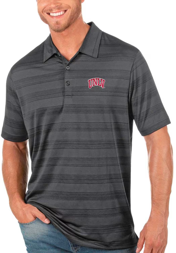 UNLV Men's Compass Polo Shirt - Gray
