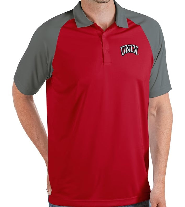 University of Las Vegas UNLV Rebels Nova Polo - Scarlet/Steel