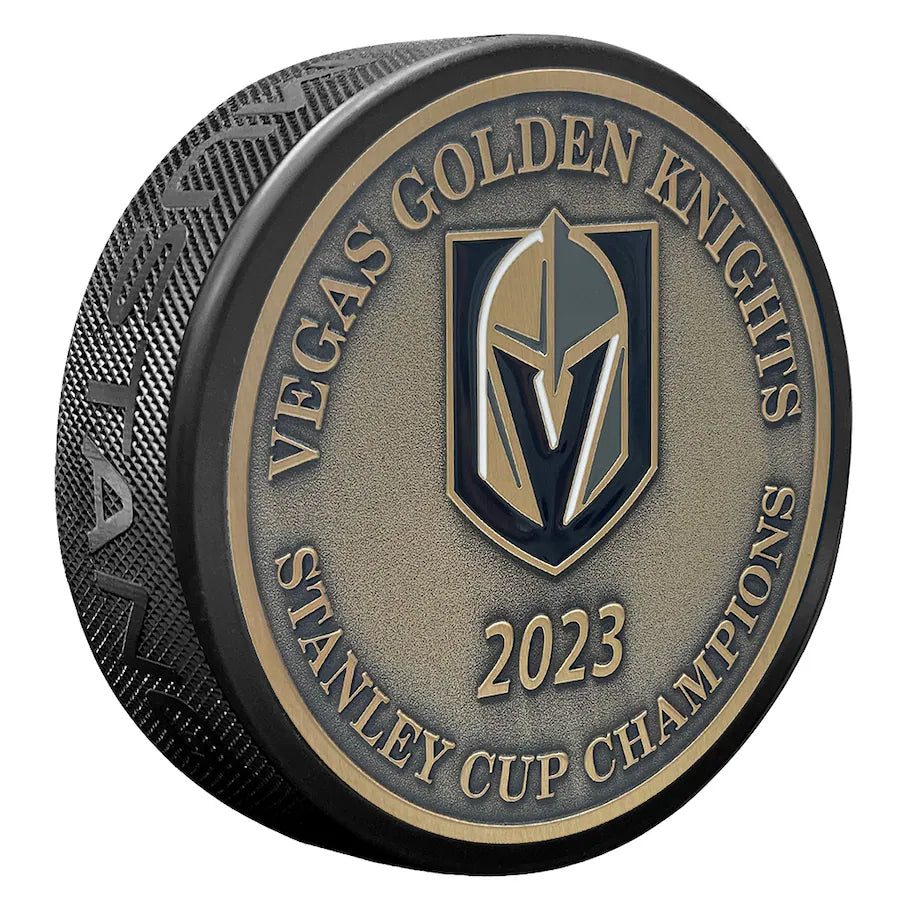 Vegas Golden Knights 2023 Stanley Cup Champions Medallion Puck