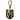 Vegas Golden Knights Super Oversized 3D Foam Logo Fan Chain Necklace - Gold Chain