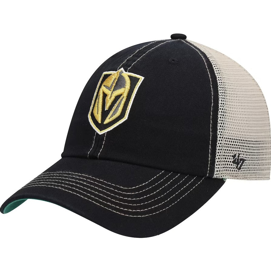 Vegas Golden Knights '47 Trawler Clean Up Trucker Snapback Hat - Black/Natural