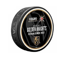 Vegas Golden Knights Heritage Puck - Grey