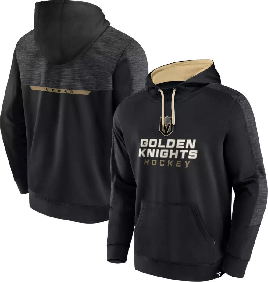 Vegas Golden Knights Wordmark Black Pullover Hood - Black