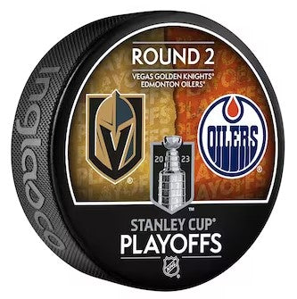 Golden Knights 2023 Playoffs Dueling vs. Edmonton Oilers Round 2 Puck
