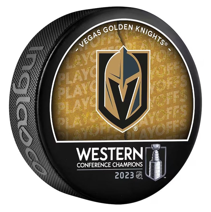 Vegas Golden Knights 2023 Western Conference Champions Puck***