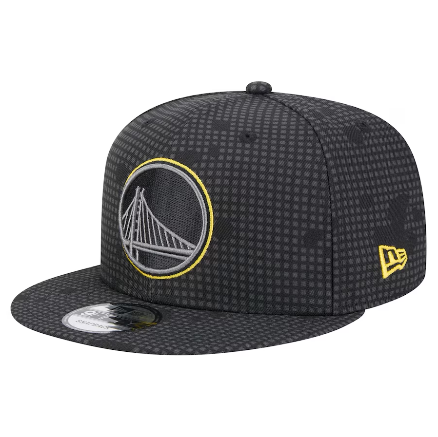 Golden State Warriors New Era Midnight Ink Pop Outline 9FIFTY Snapback Hat - Black