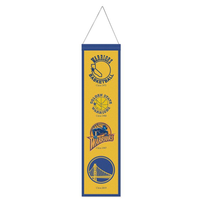 Golden State Warriors Evolution 8" x 32" Wool Banner
