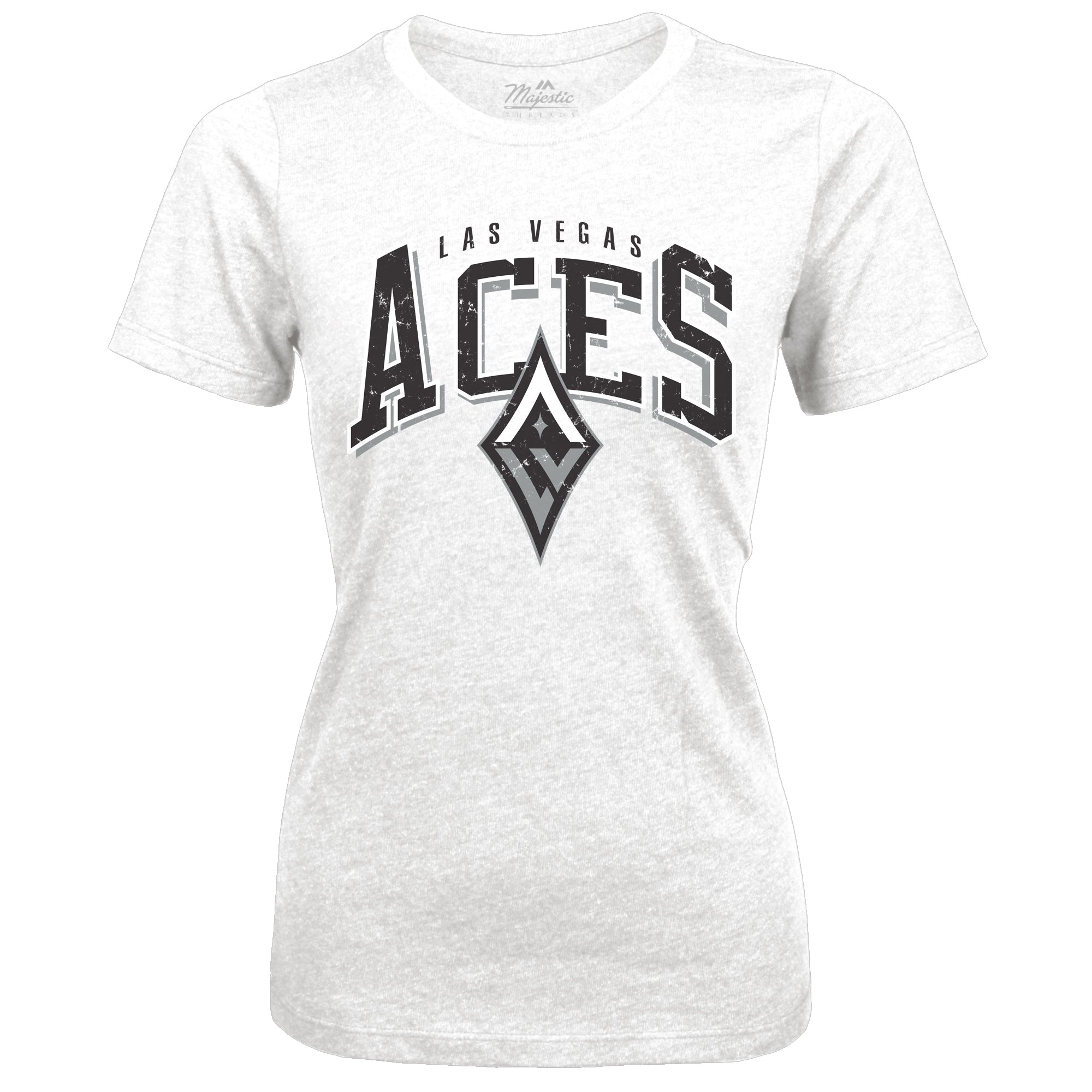 Las Vegas Aces Women's Burble Tri Blend T-Shirt - White