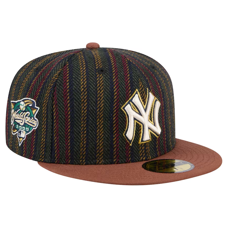 New York Yankees New Era Vintage Herringbone 59FIFTY Fitted Hat