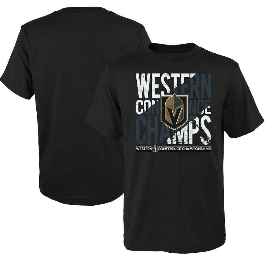 Vegas Golden Knights Youth 2023 Western Conference Champions T-Shirt ***