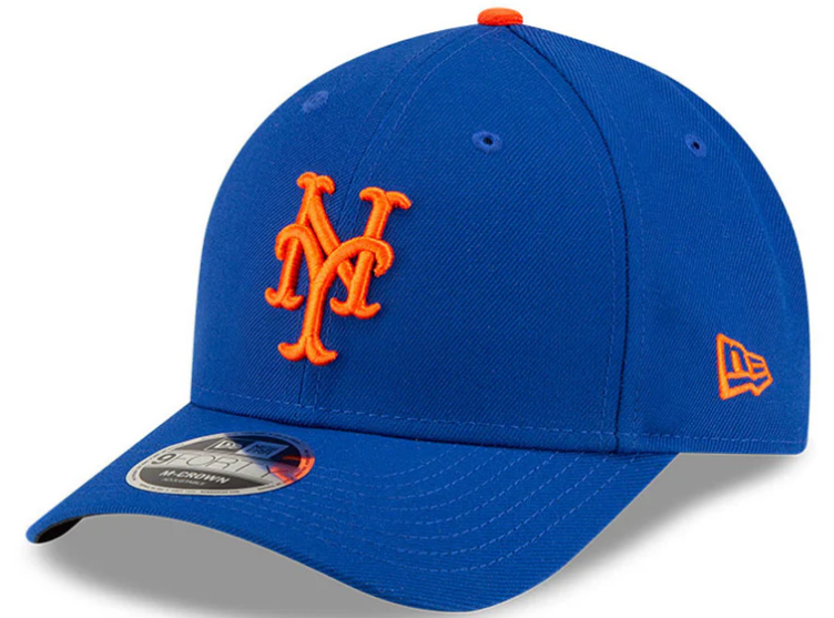 New York Mets Royal Blue New Era Player Replica M-Crown 9FORTY Adjustable Hat