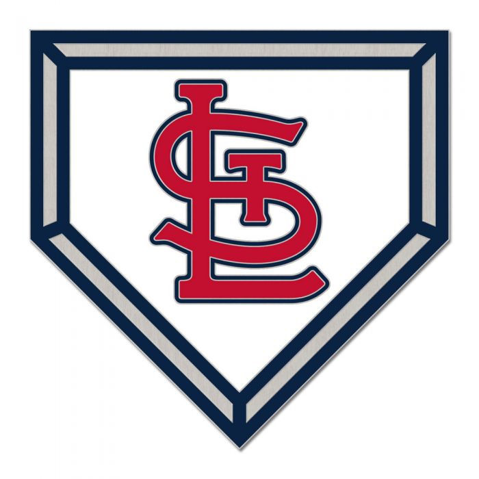 ST. LOUIS CARDINALS HOME PLATE COLLECTOR ENAMEL PIN