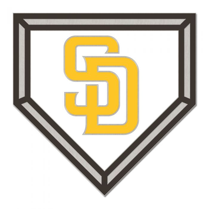 SAN DIEGO PADRES HOME PLATE COLLECTOR ENAMEL PIN