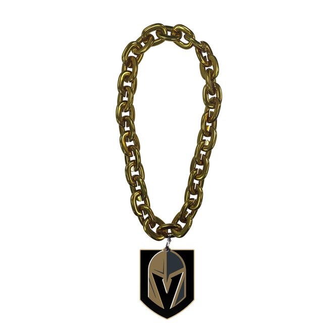 Vegas Golden Knights NHL Fan Chain 10 Inch 3D Foam Necklace-GOLD CHAIN