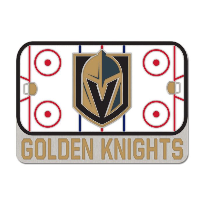 Vegas Golden Knights Rink Collector Enamel Pin Jewelry Card