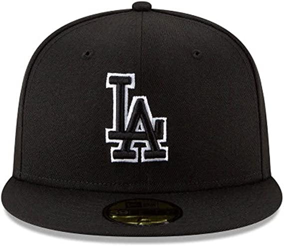 LA Dodgers 59FIFTY Fitted Black Outline