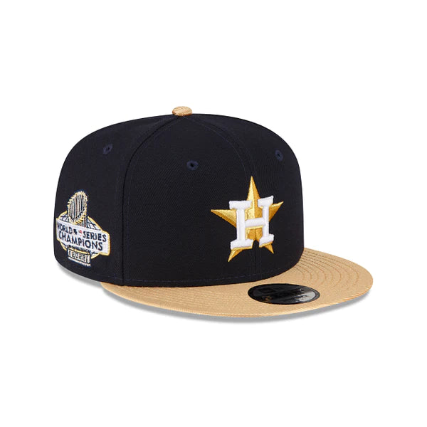 Houston Astros New Era 59FIFTY Gold Edition Snapback Hat***