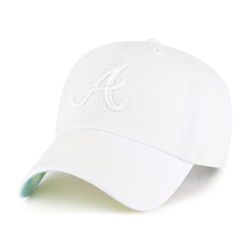 Atlanta Braves '47 Brand Summer Ballpark Tie Dye White/Tie Dye Clean Up Hat