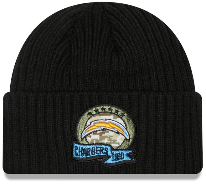 Los Angeles Chargers 2022 Salute To Service Knit Beanie