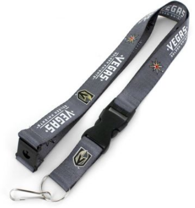 Vegas Golden Knights Gray Charcoal Lanyard