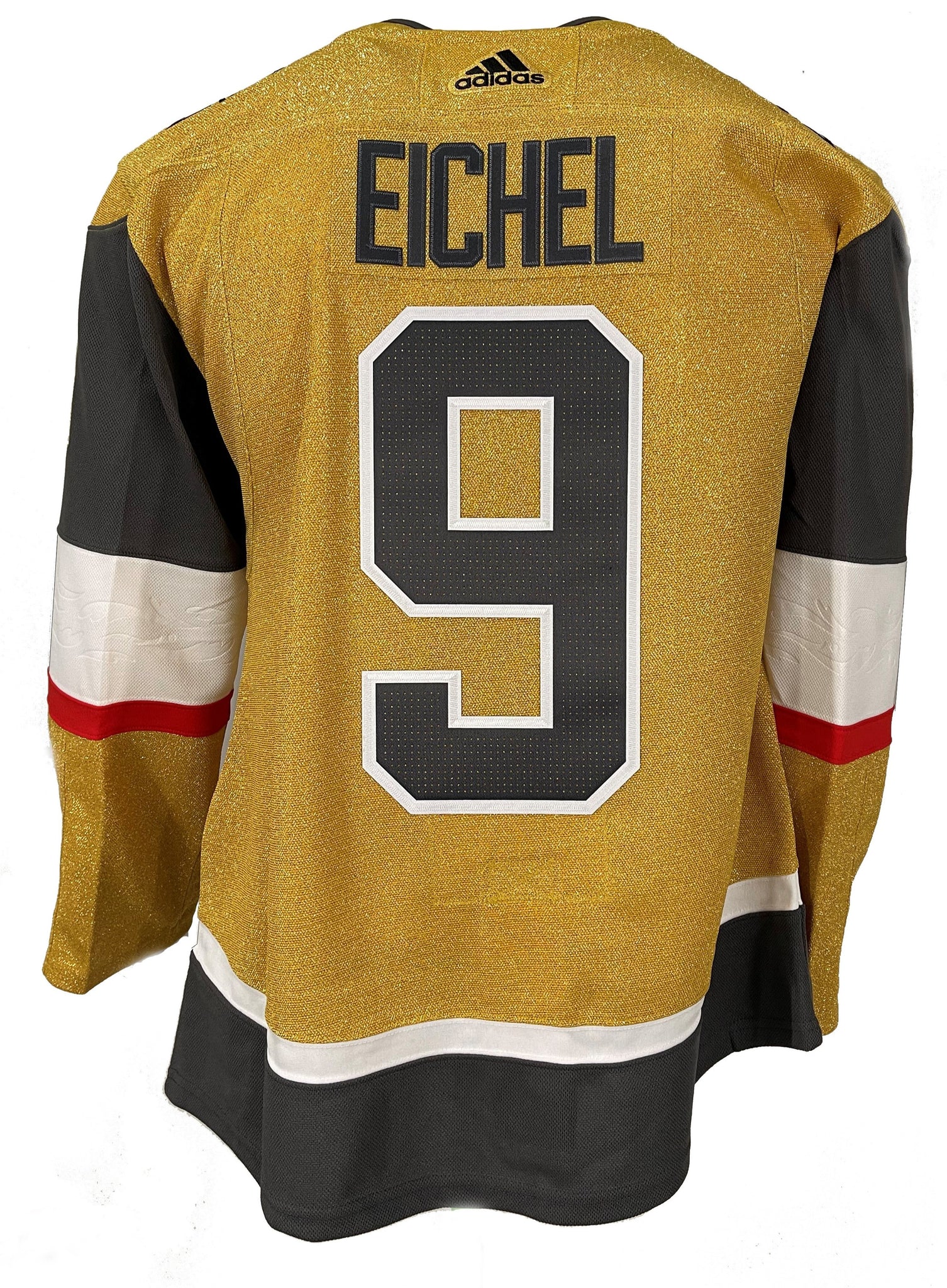 Vegas Golden Knights Jack Eichel #9 Men's Adidas Authentic Home Jersey - Gold ***