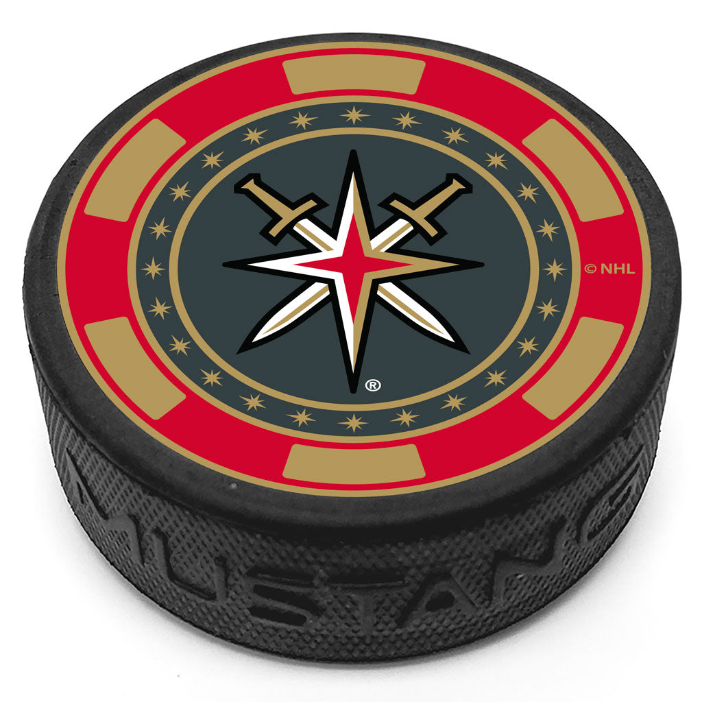Vegas Golden Knights Retro Reverse Poker Puck