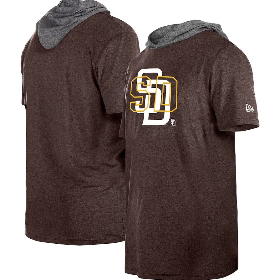 San Diego Padres Double Logo Hood T-Shirt