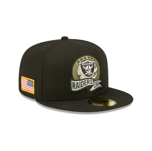 LAS VEGAS RAIDERS  2022 Salute to Service 59FIFTY Fitted