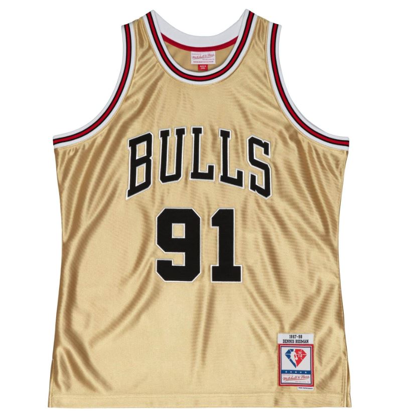 Mitchell & Ness Chicago Bulls Dennis Rodman Black Swingman 2.0 1997-98 Jersey