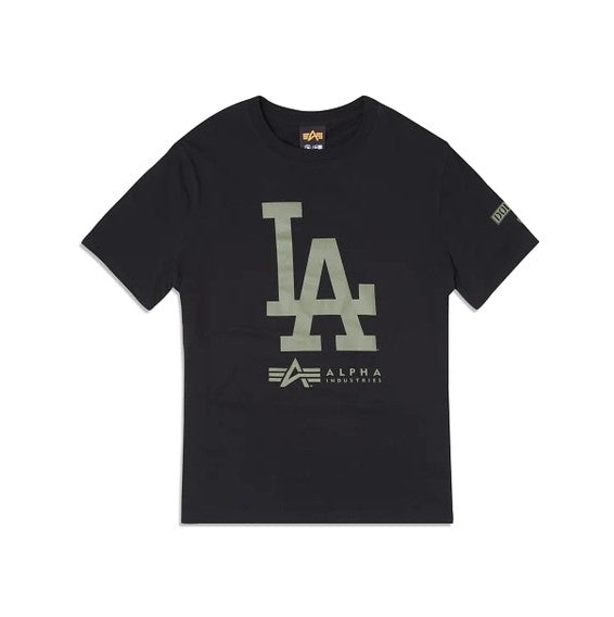 LOS ANGELES DODGERS  Alpha Industries Black T-Shirt