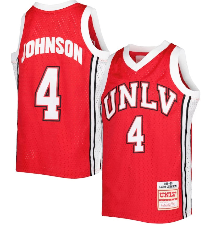 Larry Johnson UNLV Rebels Mitchell & Ness Youth Swingman Replica Jersey - Scarlet