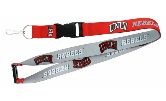 UNLV Rebels Reversible Lanyard - Red/Grey