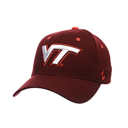 Virginia Tech University Basic Logo Stretch Fit- Maroon