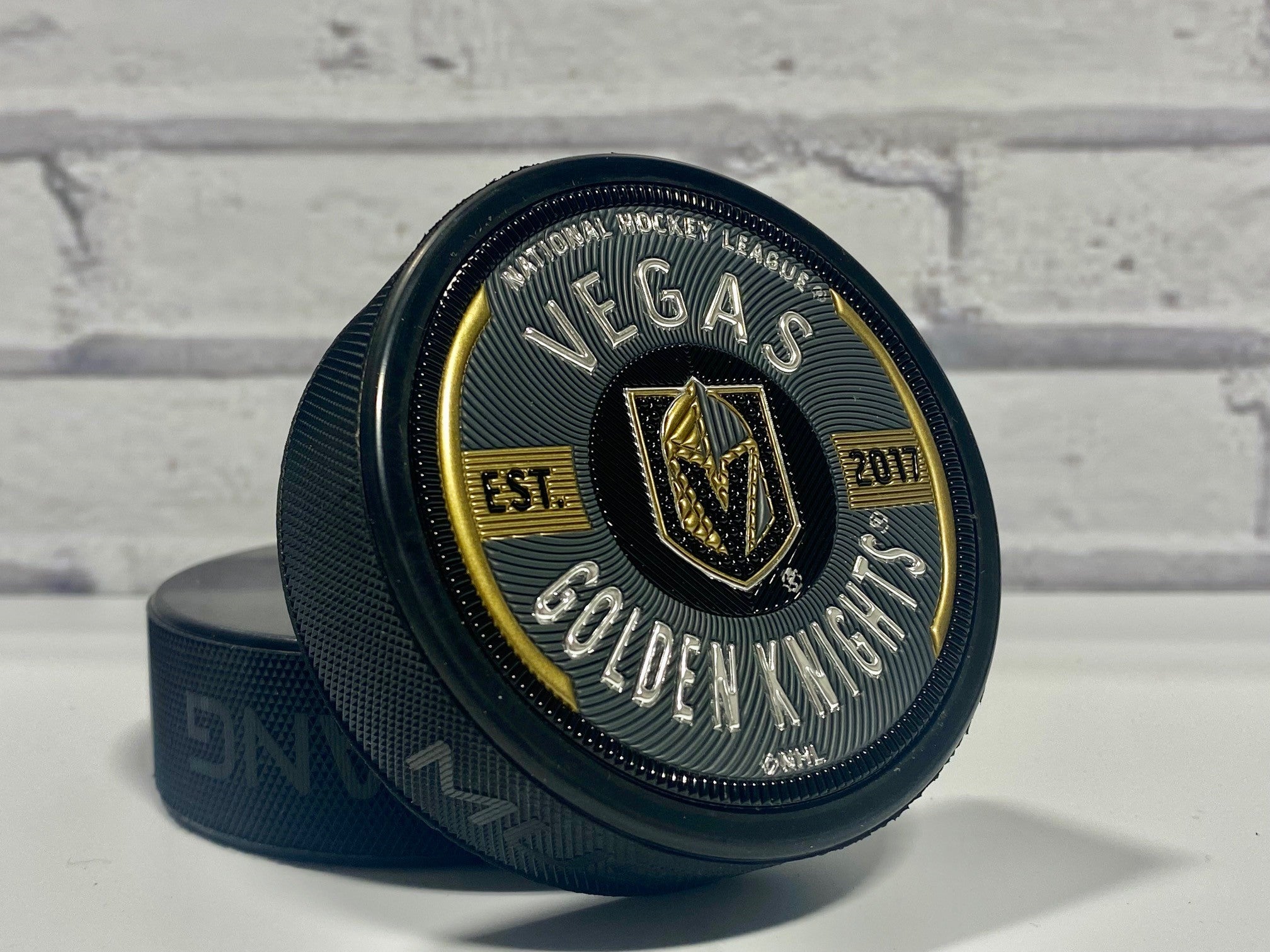 Golden Knights Trim Flexx Embossed Puck