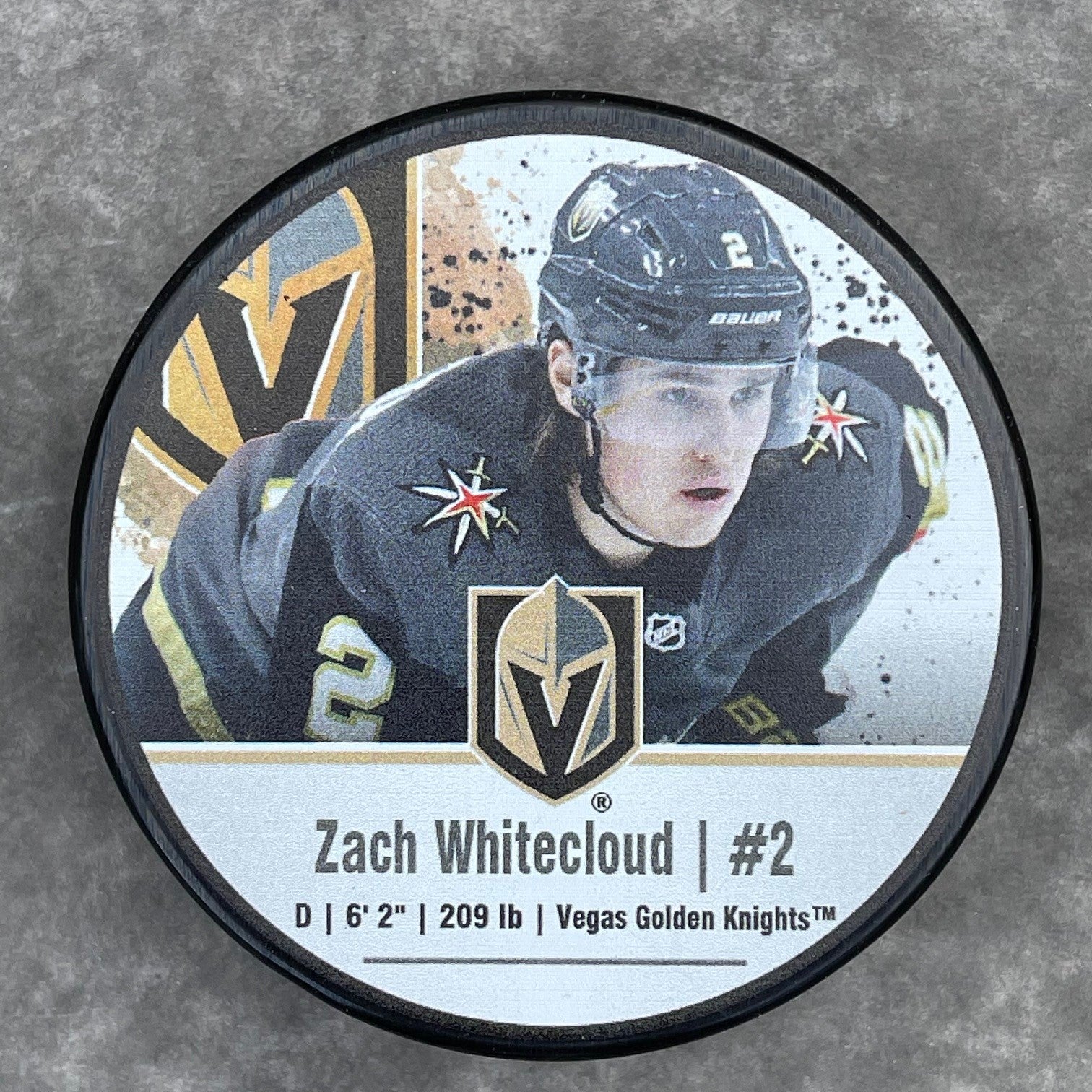 Zach Whitecloud #2 Vegas Golden Knights Gold Jersey Home Authentic