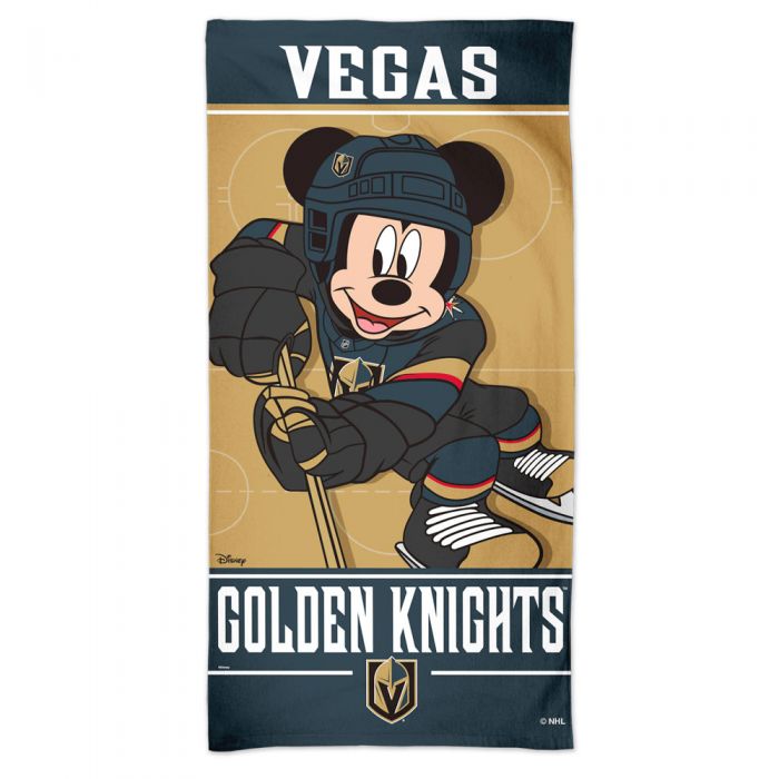 VEGAS GOLDEN KNIGHTS DISNEY SPECTRA BEACH TOWEL 30" X 60"