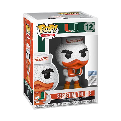 University of Miami Sebastian the Ibis Pop! Vinyl Figure