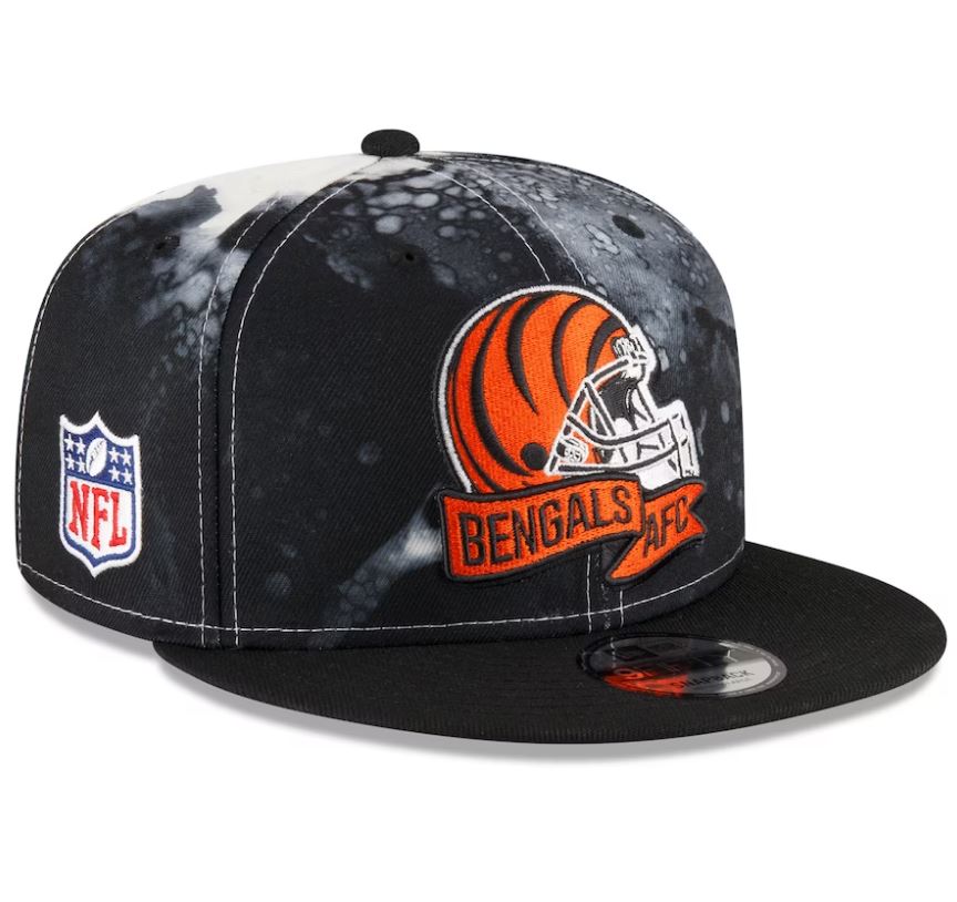 New Era Cincinnati Bengals 2022 Sideline 9FIFTY Ink Dye Snapback Hat