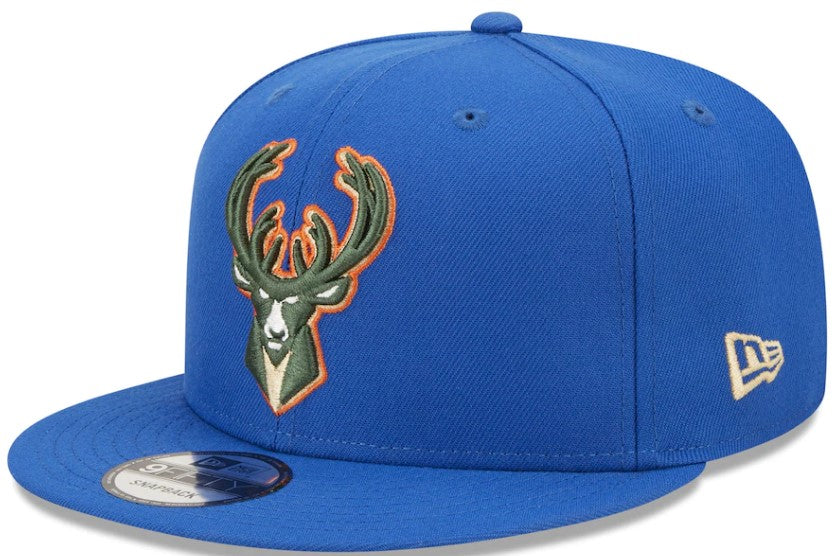 Milwaukee Bucks New Era Royal City Edition Snapback Adjustable Hat