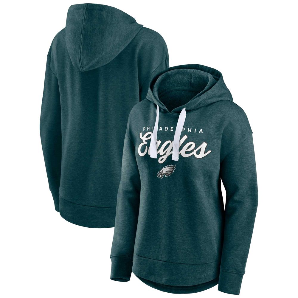 Philadelphia Eagles Women's Midnight Green Set To Fly Pullover Hoodie