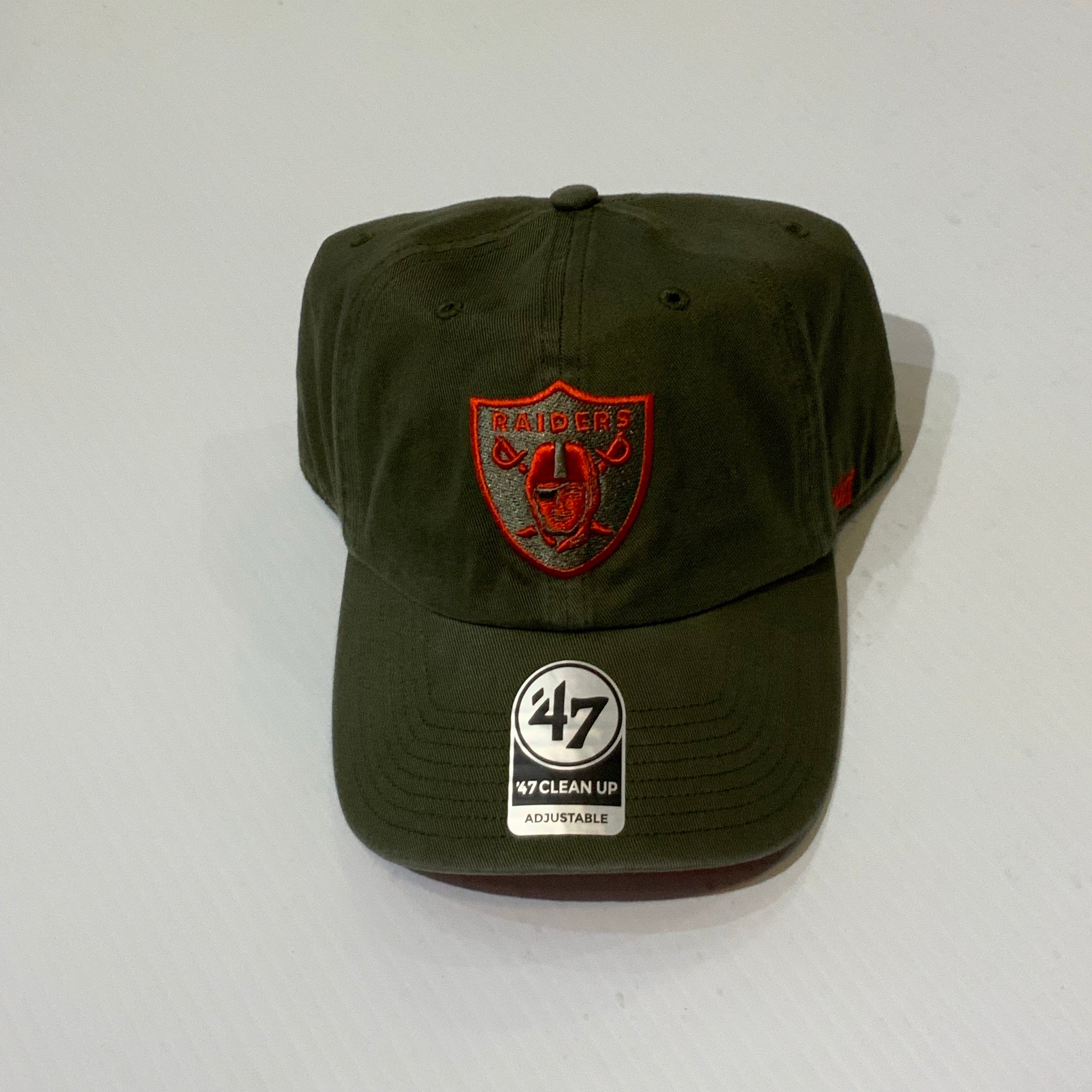 Las Vegas Raiders Olive Doubled Under Adjustable Hat