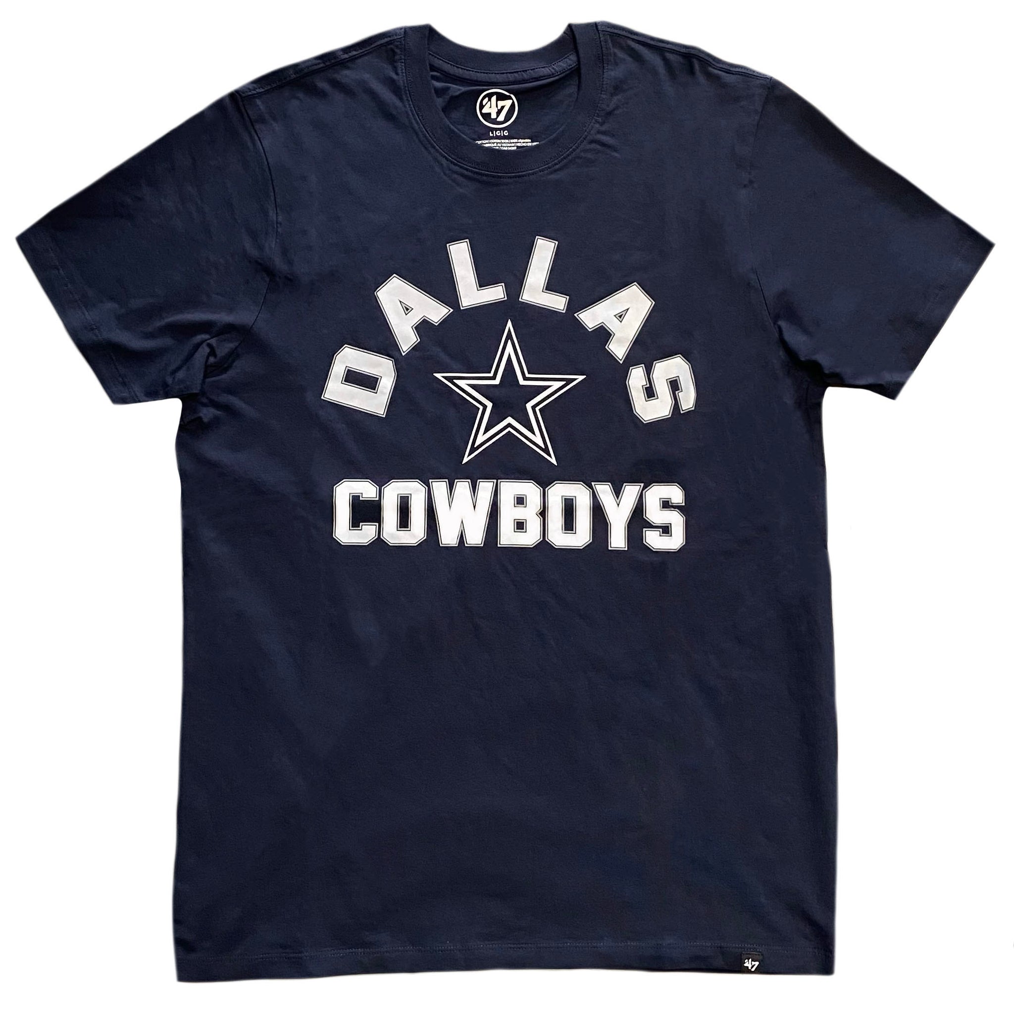 Dallas Cowboys Men's Pro Arch Super Rival Navy T Shirt