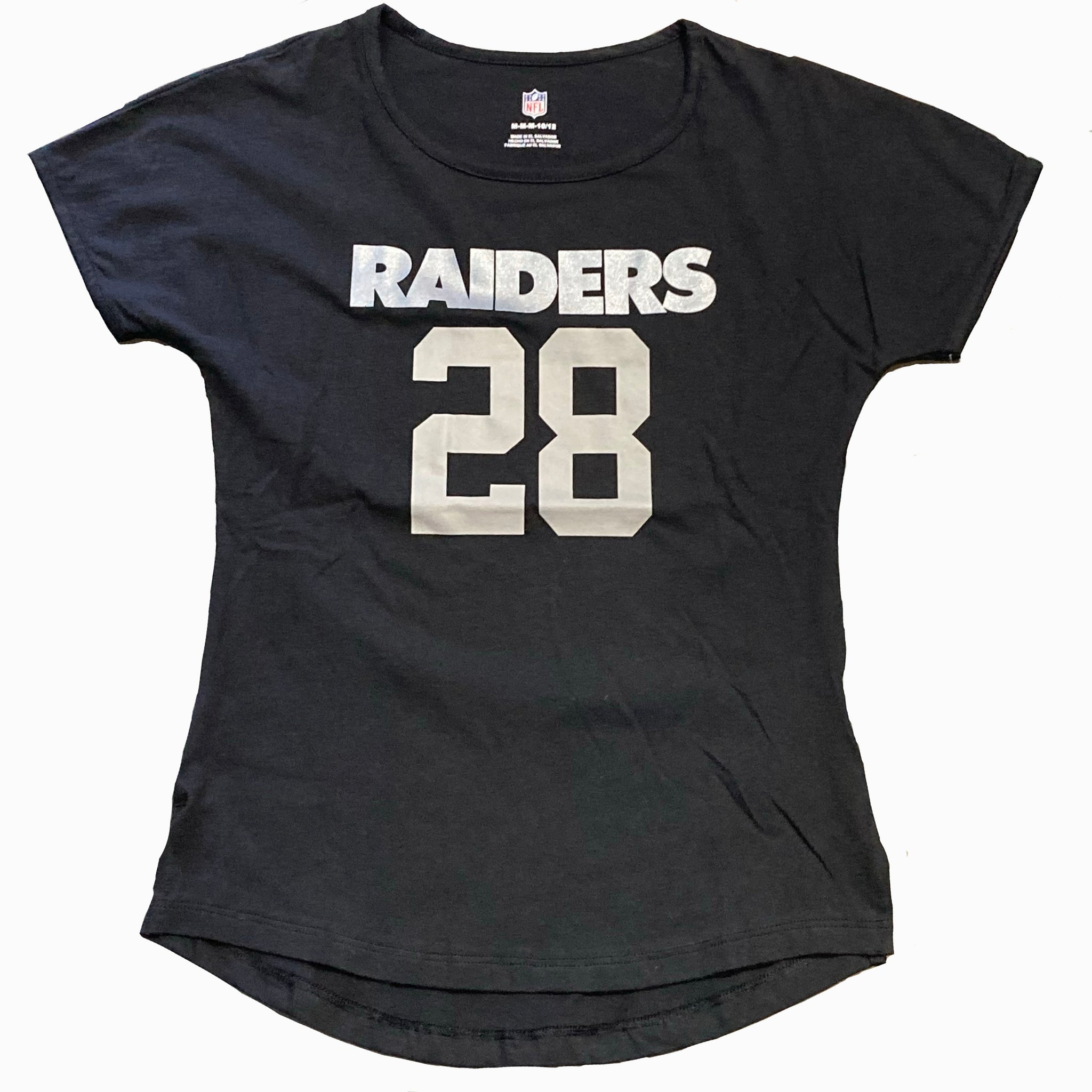 Las Vegas Raiders Youth Girls Josh Jacobs #28 Dolman T-Shirt Juniors